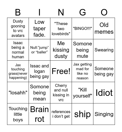 Bingo🤑 Bingo Card
