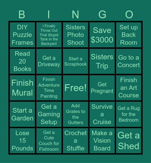 Heaven 2025 Bingo Card
