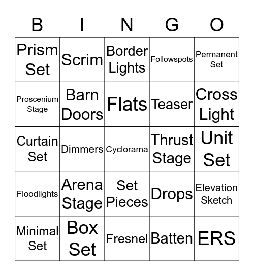 Tech Vocab Bingo~~~~~`!!!!!!!!! Bingo Card