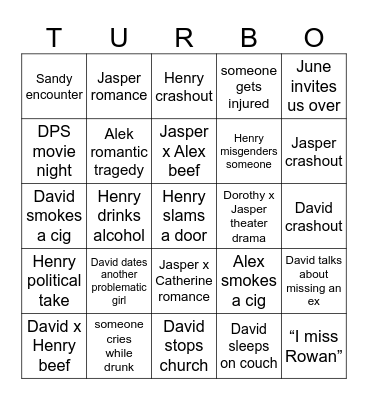 Spring 2025 Bingo Card