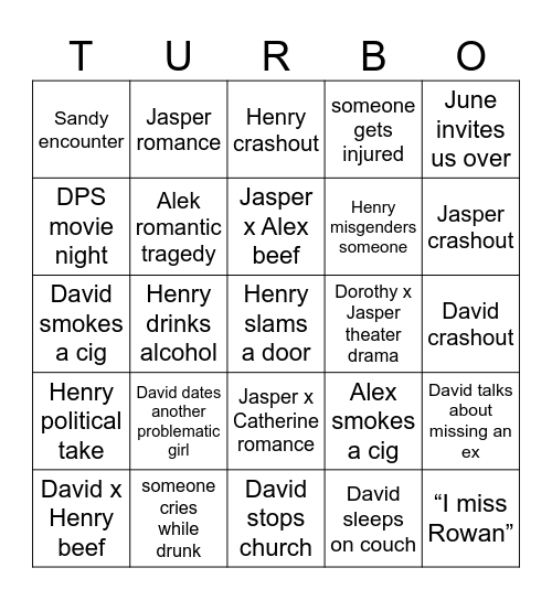 Spring 2025 Bingo Card