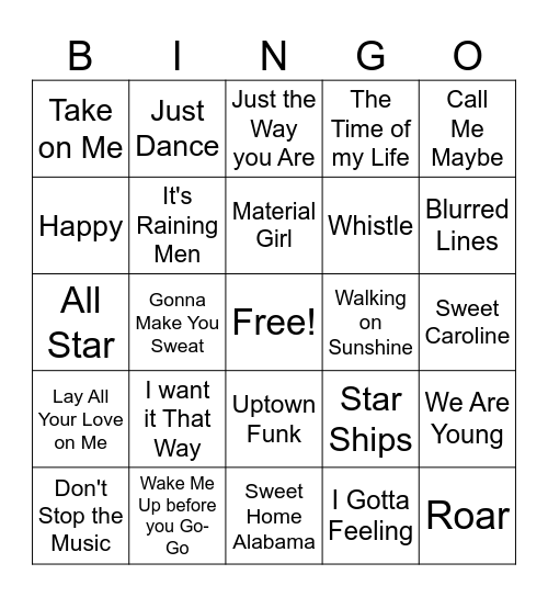 Remember Me Bingo Card