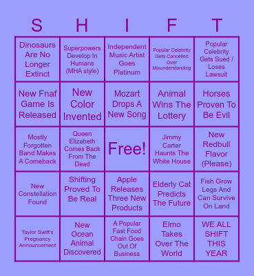 ~ 2025 Bingo ~ Bingo Card