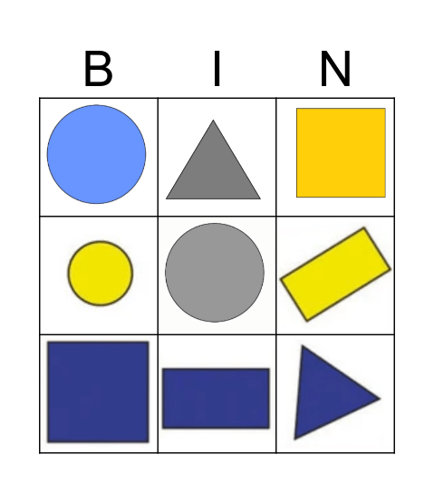 Formen - Bingo Card
