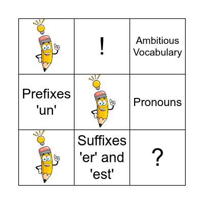 Y1 Reach for the Stars Bingo Card