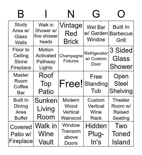 Builder Bingo  Bingo Card