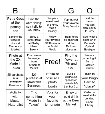 Spring Festival BINGO Card
