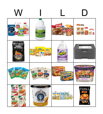 In The Wild Bingo Card