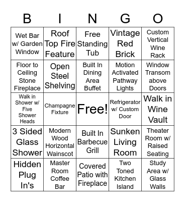 Builder Bingo  Bingo Card