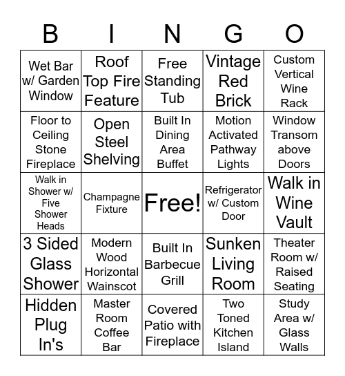 Builder Bingo  Bingo Card