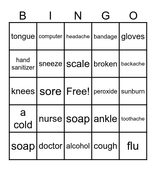 At the Doctor Bingo Card