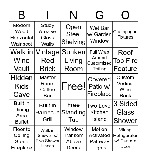 Builder Bingo  Bingo Card