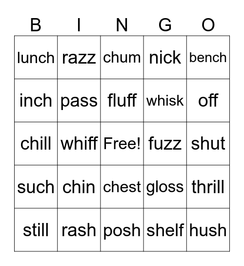 NA_Lesson 13 Bingo Card