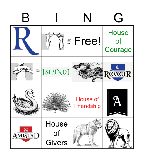 House Bingo Card