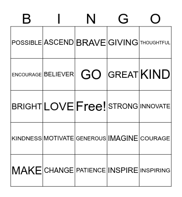 BINGO TIME! Bingo Card