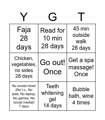 February 2025 Bingo Card