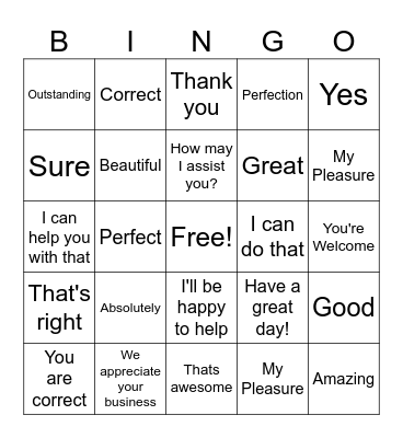 Show your Customer some LOVE Bingo Card