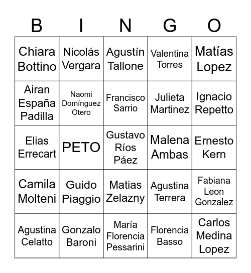 BLEENGO Bingo Card