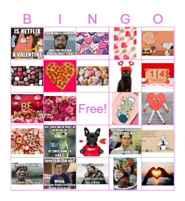 Valentine's Day Bingo Card