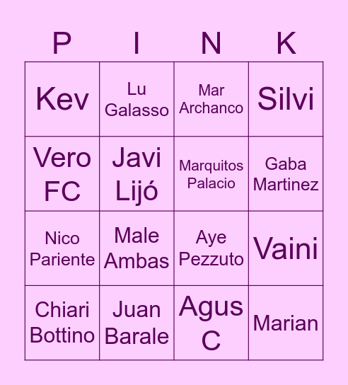 BLEENGO Bingo Card