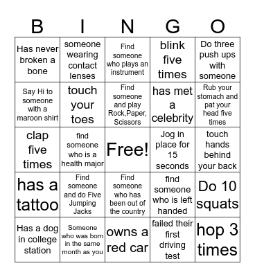 Slidin' into HPEK Bingo Card