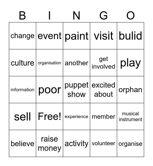 Nepal Bingo Card