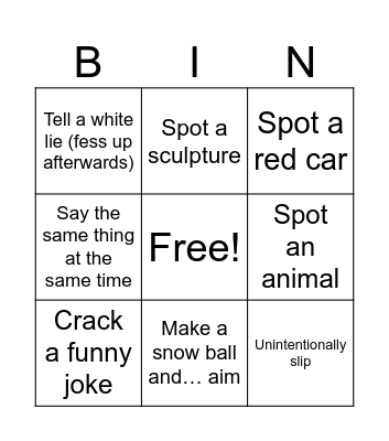 Date #2 with Kathleen :) Bingo Card