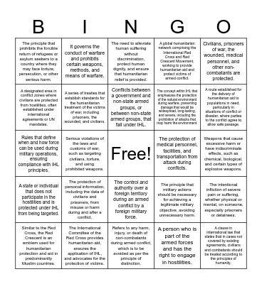 IHL Bingo Card
