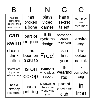 WATurbine W25 First Gen! Bingo Card