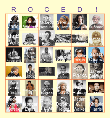 Black Culture Bingo Card