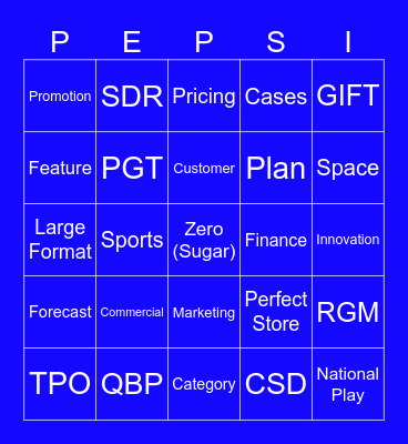 Retail Call Bingo Card