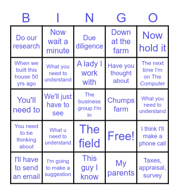 HOUSE BUILD 2025 Bingo Card
