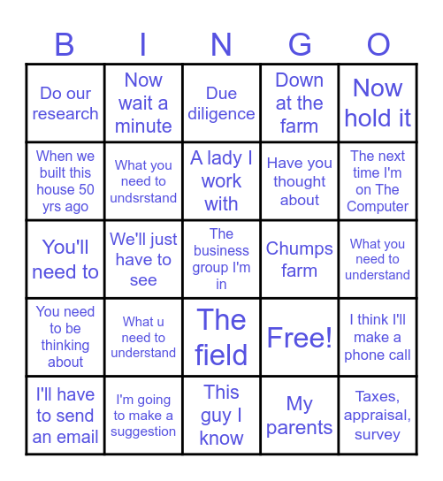 HOUSE BUILD 2025 Bingo Card