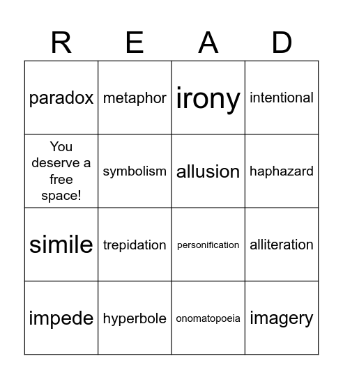 I love reading BINGO! Bingo Card