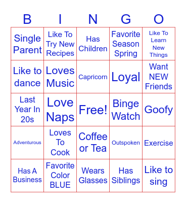 Ronnay PenpalBingo Card