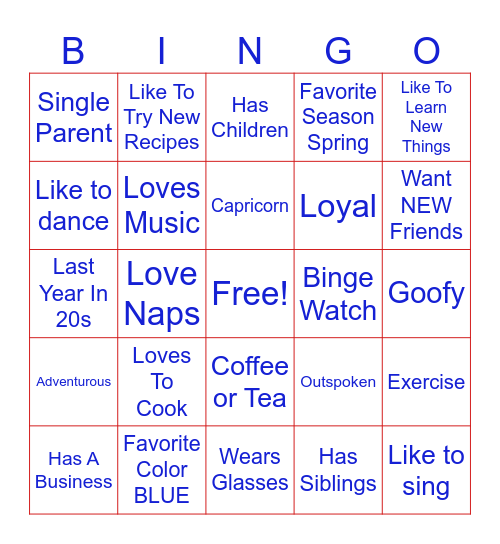 Ronnay PenpalBingo Card