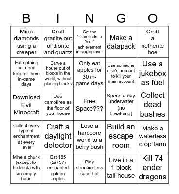 Twaj Bingo Card