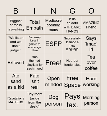 Sarmaten Bingo Card