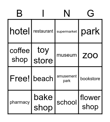 Where were they yesterday? Bingo Card