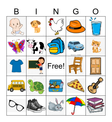 Living & Nonliving Things Bingo Card