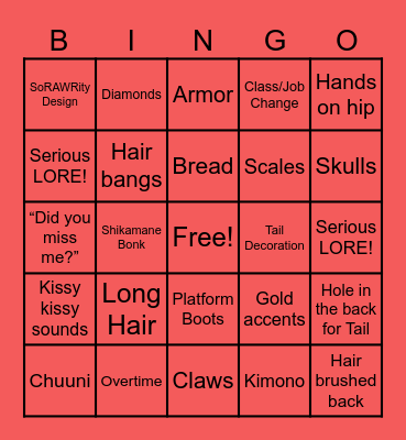 JURARD OUTFIT REVEAL Bingo Card
