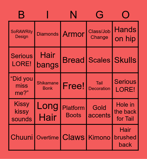 JURARD OUTFIT REVEAL Bingo Card