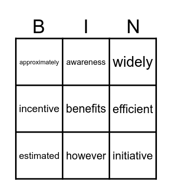 Language Game Bingo Card