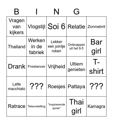 HalperNL Bingo Card