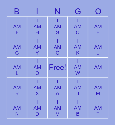 TEST BINGO Card