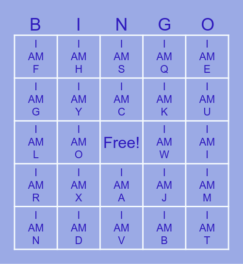 TEST BINGO Card