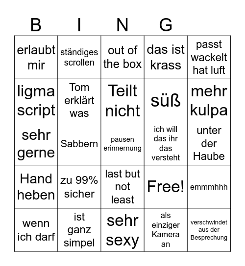 Angular Bingo Card