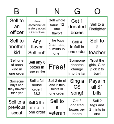 Troop 78029 Booth Bingo! Bingo Card