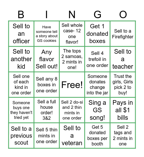 Troop 78029 Booth Bingo! Bingo Card