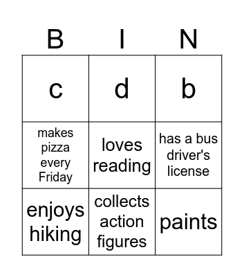 Name the wizard that... Bingo Card